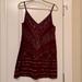 Free People Dresses | Free People Size Small Mini Skirt Burgundy Sequin Cocktail Dress | Color: Red | Size: S