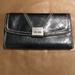 Nine West Bags | Black Leather Wallet Nine West Zipper Change Pocket, Credit Card & Id Slots | Color: Black | Size: Os