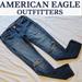 American Eagle Outfitters Jeans | Aeo Super Stretch Mid Rise Distressed Jeggings | Color: Blue | Size: 4
