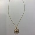 Kate Spade Jewelry | Kate Spade New Gold Flower Necklace | Color: Gold | Size: 15-1/2"; 1" Pendant