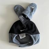 Nike Accessories | Infant Nike Black Gray Beanie & Mittens | Color: Black/Gray | Size: Osbb