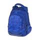 Walker 42018-070 - Schul-Rucksack Fame Court Blau mit 3 Fächern und Seitentaschen, Schul-Tasche inkl. Rücken-Polsterung und verstellbarem Hüft-, Schulter- und Brustgurt, wasserabweisend