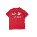 Under Armour Active T-Shirt: Red Solid Sporting & Activewear - Kids Boy's Size X-Large