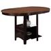 Red Barrel Studio® Counter Height Extendable Pedestal Dining Table Wood in Brown | 36 H in | Wayfair 5F18F5D656994D9397B0AF43C88D1E59