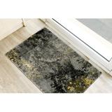 Black/Gray 30 x 20 x 0.6 in Area Rug - 17 Stories Modern Area Rug Dayton Transitional Watercolor Grey Area Rug | 30 H x 20 W x 0.6 D in | Wayfair