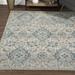 Blue/Brown 127 x 94 x 0.59 in Area Rug - Bungalow Rose Modern Area Rug Wellington Vintage Damask MODAOSWI37BL | 127 H x 94 W x 0.59 D in | Wayfair