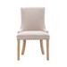 Red Barrel Studio® Thurmond Fabric Upholstered Side Chair in Beige Upholstered in Brown | 35.83 H x 21.65 W x 24.41 D in | Wayfair