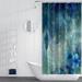 Everly Quinn Single Shower Curtain Polyester in Blue | 83 H x 70 W in | Wayfair 3A107E5B99D94DBE964641E753838F94