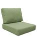 Rosecliff Heights Anjalee Indoor/Outdoor 2 Piece Replacement Cushion Set Acrylic in Green | 6 H x 28 W in | Wayfair