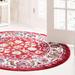 Red 84 x 0.33 in Area Rug - Lark Manor™ Arenas Floral Area Rug Polypropylene | 84 W x 0.33 D in | Wayfair E415244DA99647BBB5DD37BC3F07F222