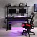 Gaming Table w/USB Port, Black Finish