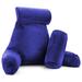 Nestl Backrest Reading Pillow with Arms - Shredded Memory Foam Back Support Bed Rest Pillow