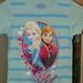 Disney Shirts & Tops | Disney Frozen Girl's Elsa & Anna Striped Glitter Short Sleeve T-Shirt | Color: Tan | Size: 10/12