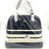 Kate Spade Bags | Kate Spade New York Cameron Mega Margo Stripe Poplin Canvas Stachel Handbag~Rare | Color: Black/Cream | Size: Extra Large