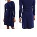 J. Crew Dresses | J.Crew Navy Drapey Tie Waist Knit Dress | Color: Blue | Size: M