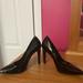 Jessica Simpson Shoes | Jessica Simpson Black Patent Leather Stiletto Heels, Size 5.5 | Color: Black | Size: 5.5