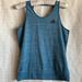 Adidas Tops | Adidas Climalite Workout Yoga Tank Top Xs | Color: Blue/Green | Size: Xs