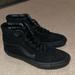 Vans Shoes | All Black High Top Vans | Color: Black | Size: 7.5