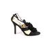 Nine West Heels: Black Solid Shoes - Women's Size 8 - Open Toe