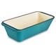 Enameled Cast Iron Bread & Loaf Tin, Oven Dish, Baking Mould Pan for Loaves, Breads, Cakes - Suitable for All Heat Sources and Dishwasher Safe for Optimal Baking and Cooking Experience (Turquoise)