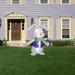 Gemmy Industries Airblown Bowtie Bunny Inflatable Polyester in Indigo/White | 83.86 H x 55.12 W x 45.67 D in | Wayfair G-440510