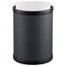 Ebern Designs 2Pc Set: Maizler Noir 8Qt Round Wastebasket & Liner Plastic in Black | 8.5 H x 13 W x 9 D in | Wayfair