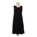 Aerie Casual Dress - A-Line Scoop Neck Sleeveless: Black Print Dresses - Women's Size X-Small