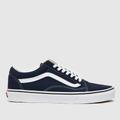 Vans old skool trainers in navy & white