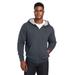 Harriton M711 Men's ClimaBloc Lined Heavyweight Hooded Sweatshirt in Dark Charcoal size XL | 70% cotton, 30% polyester