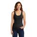 District DT6021 Women's V.I.T. Rib Tank Top in Black size Large | Cotton Polyester