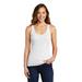 District DT6021 Women's V.I.T. Rib Tank Top in White size Small | Cotton Polyester