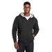 Harriton M711 Men's ClimaBloc Lined Heavyweight Hooded Sweatshirt in Black size XS | 70% cotton, 30% polyester