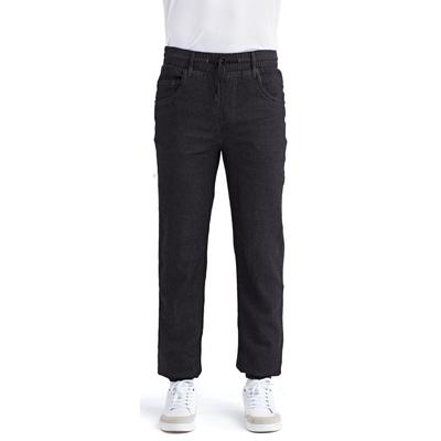 Artisan Collection by Reprime RP556 Chef's Artisanal Jogger Pant in Black Denim size Small | Cotton/Polyester/Elastano