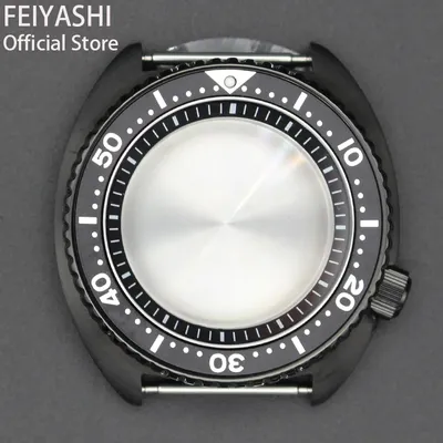SKXHousskx-Boîtier de montre en verre saphir pour homme 45mm cadran skx013 Mod mouvement 28.5