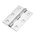 2.48" Hinge Silver Door Cabinet Hinges Fittings Brushed Chrome Plain 4pcs