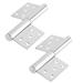 Stainless Steel Hinge Window Gate Door Flag Hinges 5" Long 4 Pcs - Silver Tone