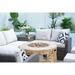 7-piece Patio Wicker Garden Chat Sofa Set with Fire pit and Storage Box