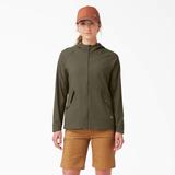 Dickies Women's Performance Hooded Jacket - Military Green Size S (SJF400)