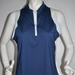 Adidas Tops | Adidas Women's New Large Color Block Blue And White Golf Sleeveless Polo | Color: Blue/White | Size: L