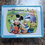 Disney Other | New Disney Lunchbox And 5 Pins | Color: Blue/White | Size: Os