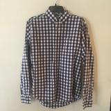 American Eagle Outfitters Tops | American Eagle Outfitters Button Down Striped Shirt. Medium | Color: Black/Red/White | Size: M