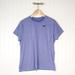 Nike Tops | Nike Dri Fit Womens Pullover Top Shirt Blue Heathered Short Sleeve Crew Neck Xl | Color: Blue | Size: Xl