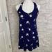 American Eagle Outfitters Dresses | American Eagle Navy Floral Sleeveless Mini Dress Size S | Color: Purple/Black | Size: S