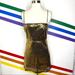 Urban Outfitters Dresses | New Urban Outfitters Gold Sequin Mini Dress Size Medium | Color: Black/Gold | Size: M