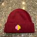 Kate Spade Accessories | Kate Spade Ny Maroon Wool Blend Logo Hat | Color: Pink/Red | Size: Os