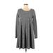 Puella Casual Dress - A-Line: Black Solid Dresses - Women's Size Medium