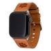 Tan Clemson Tigers Leather Apple Watch Band