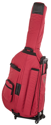 Petz Double Bass Bag w Trolley 3/4