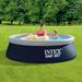 Intex Easy Set 8' x 30" Round Inflatable Outdoor Above Ground Swimming Pool Set Plastic in Blue/Gray, Size 30.0 H x 96.0 W in | Wayfair 28111ST