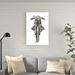 Williston Forge Motorcycles In Ink II by Annie Warren - Wrapped Canvas Painting Canvas in White | 36 H x 24 W x 1.25 D in | Wayfair